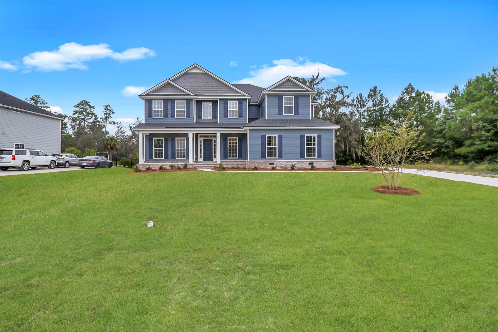 Melbourne floor plan exterior image with Hardie and brick
