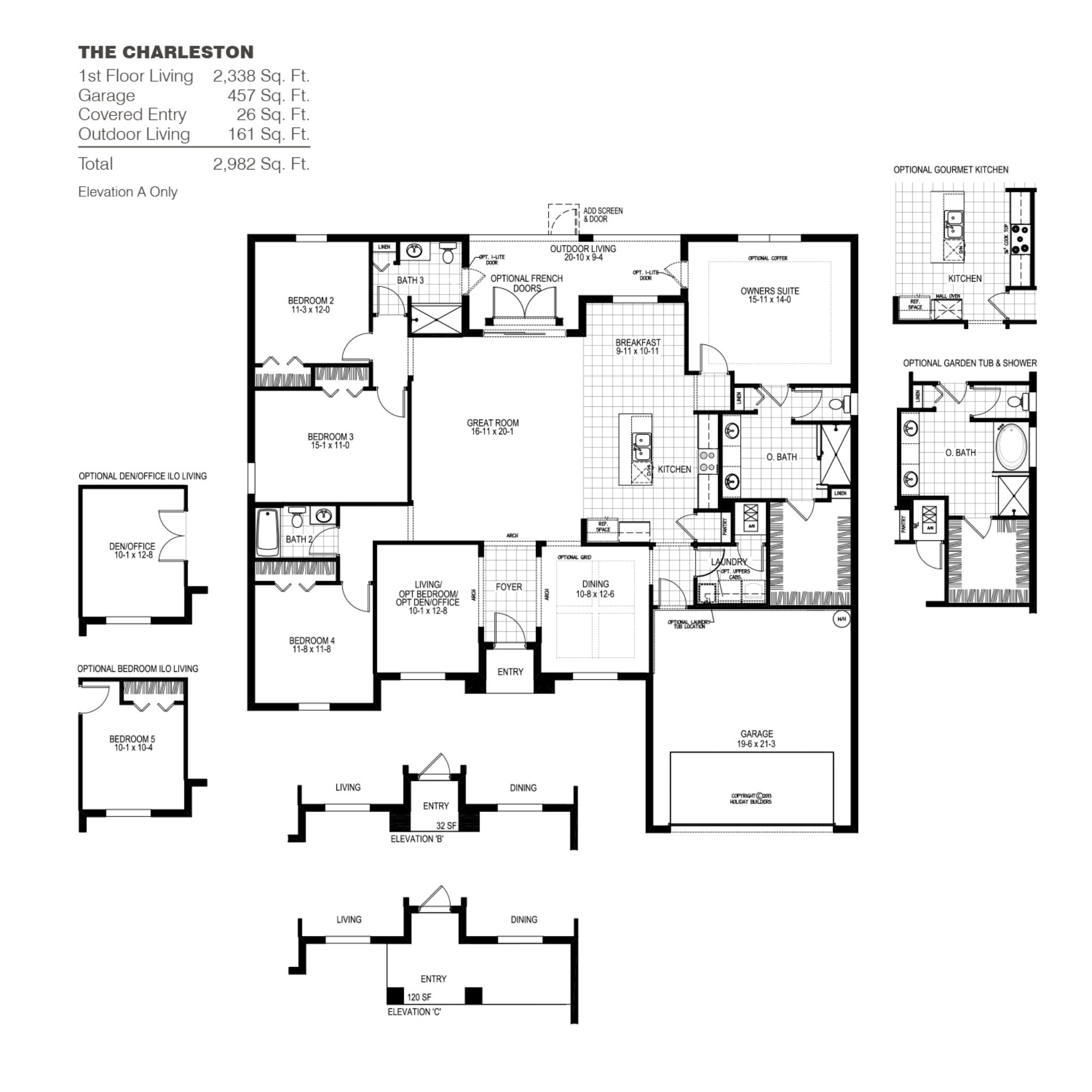 The Charleston A Floor Plan In Palm Bay Holiday Builders