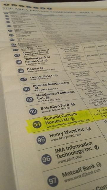 Top Area Private Companies (KC Business Journal) - 5.9.14 - web