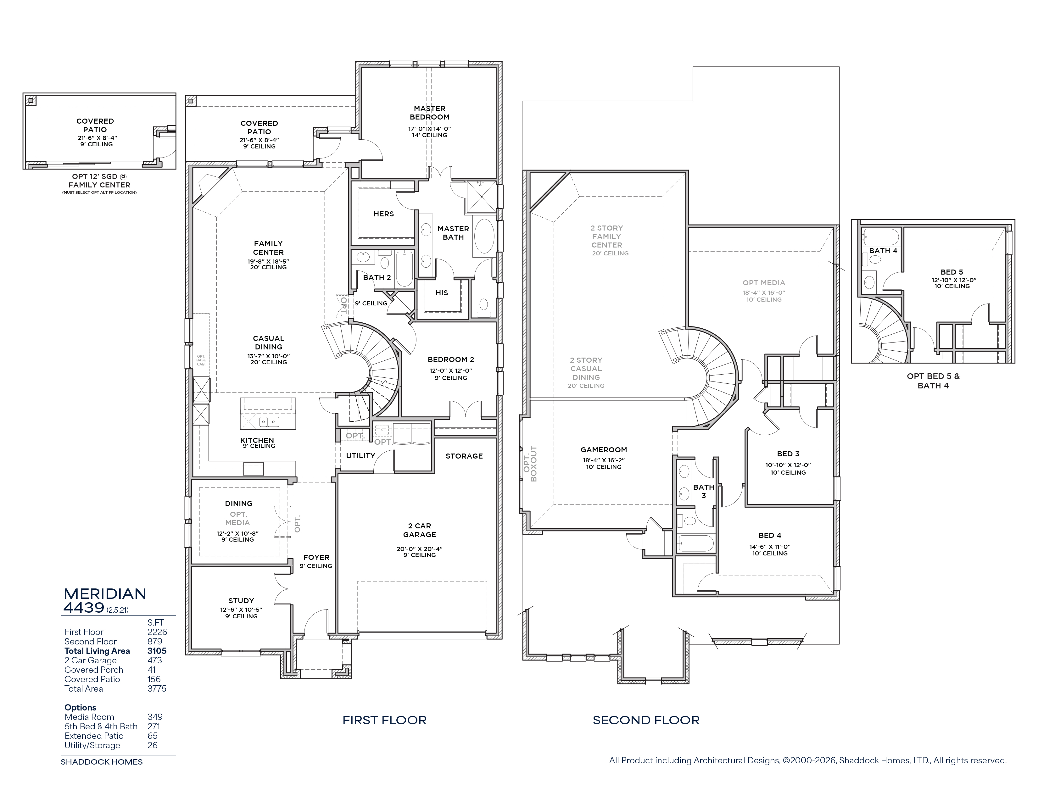 Meridian floor plan drawing
