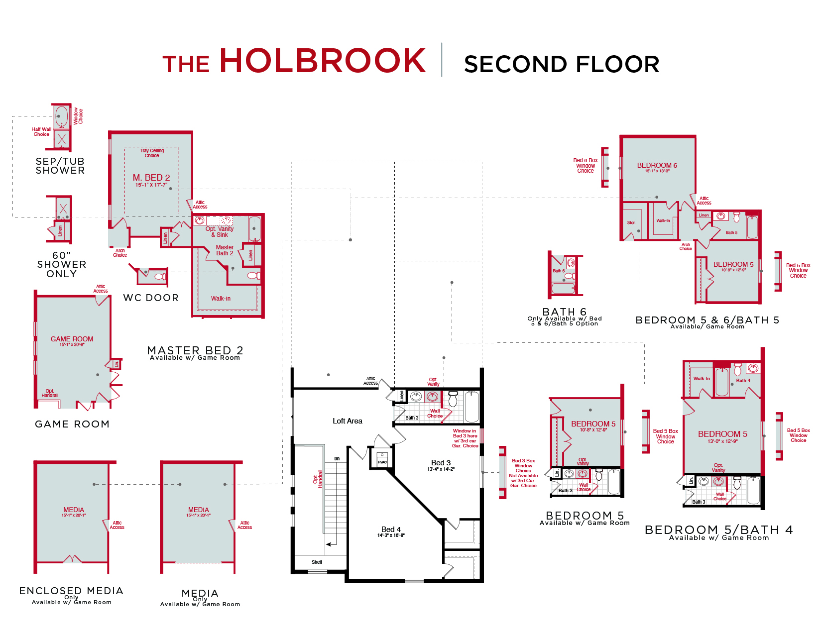 Holbrook Floor Plan Second Floor