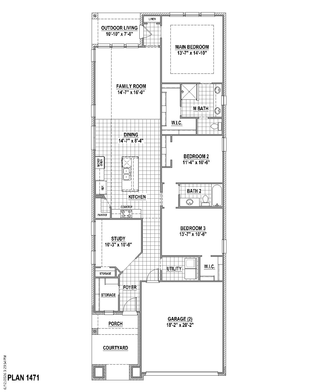 Plan 1471 floor plan drawing
