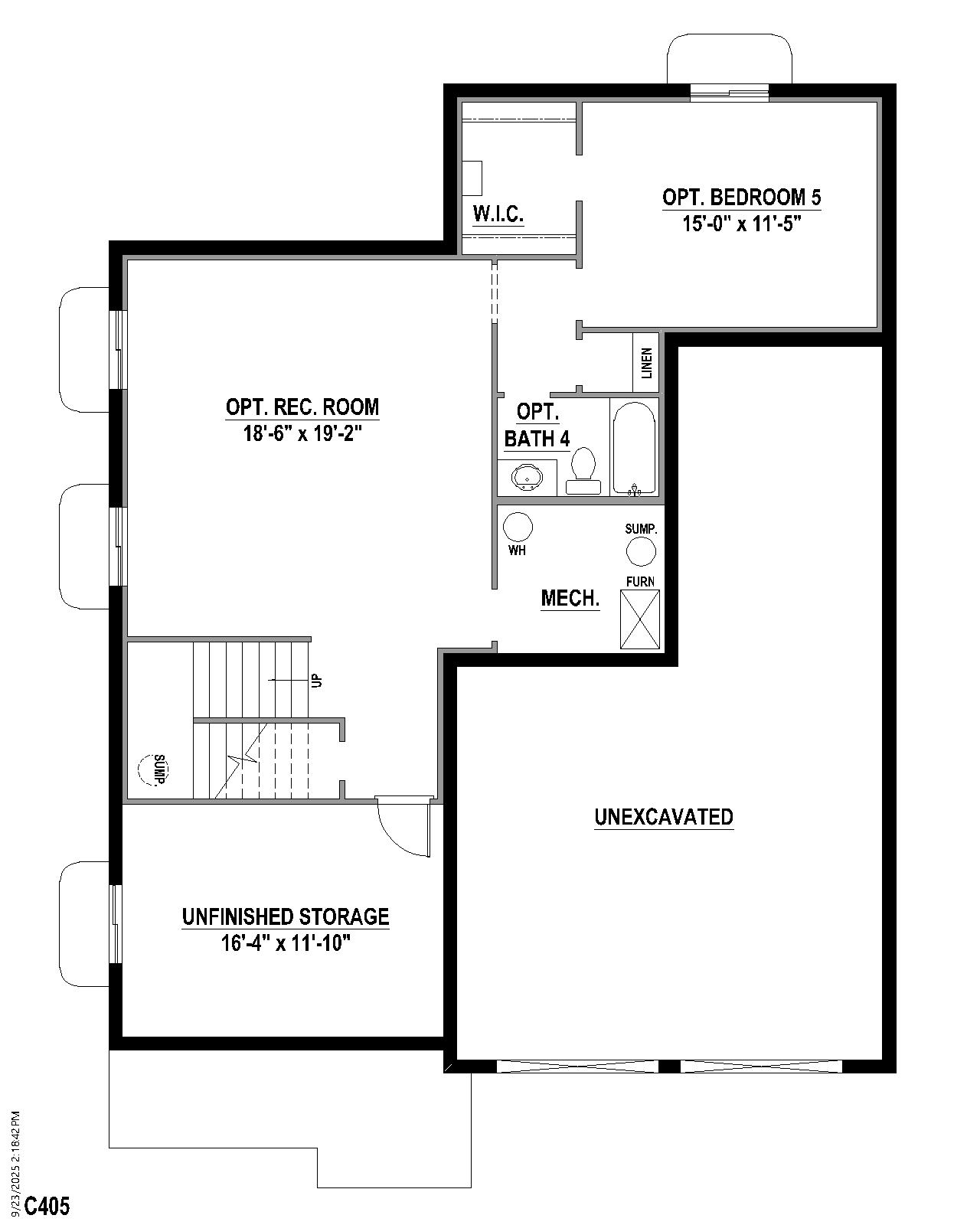 Plan C405 Base Bed. 5br New Home in Colorado Springs, CO