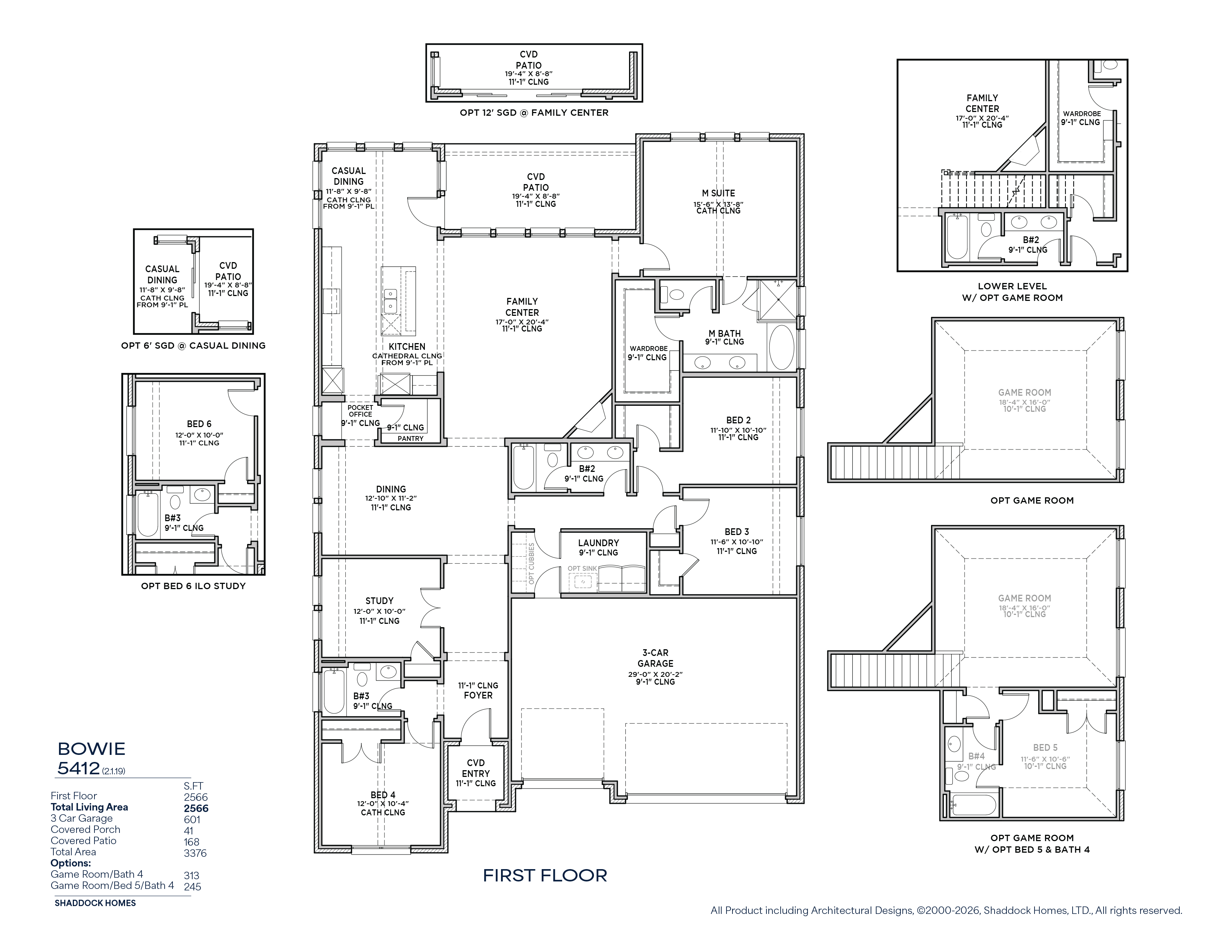 Bowie floor plan drawing