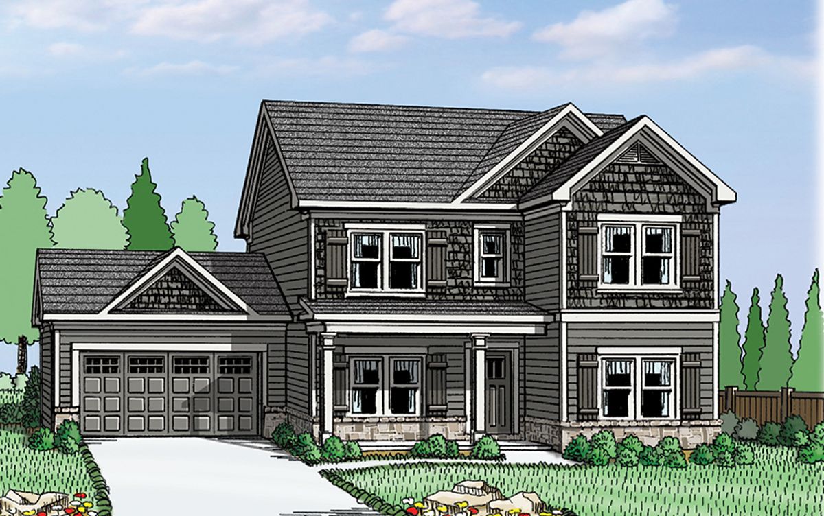 The (GA)The Jefferson Front Entry Reliant Homes