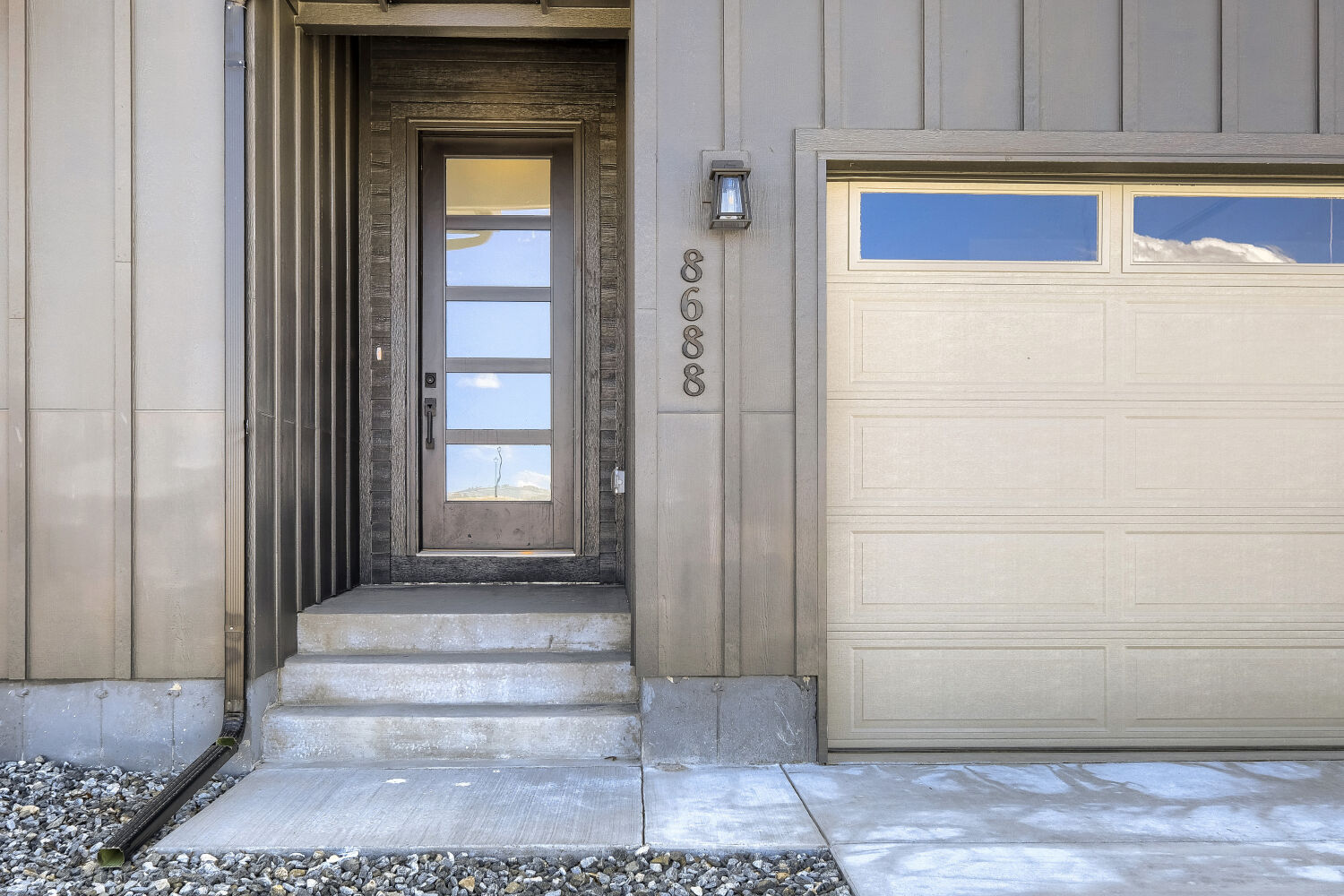 8688 Long Beach - Front Entryway. New Home in Colorado Springs, CO