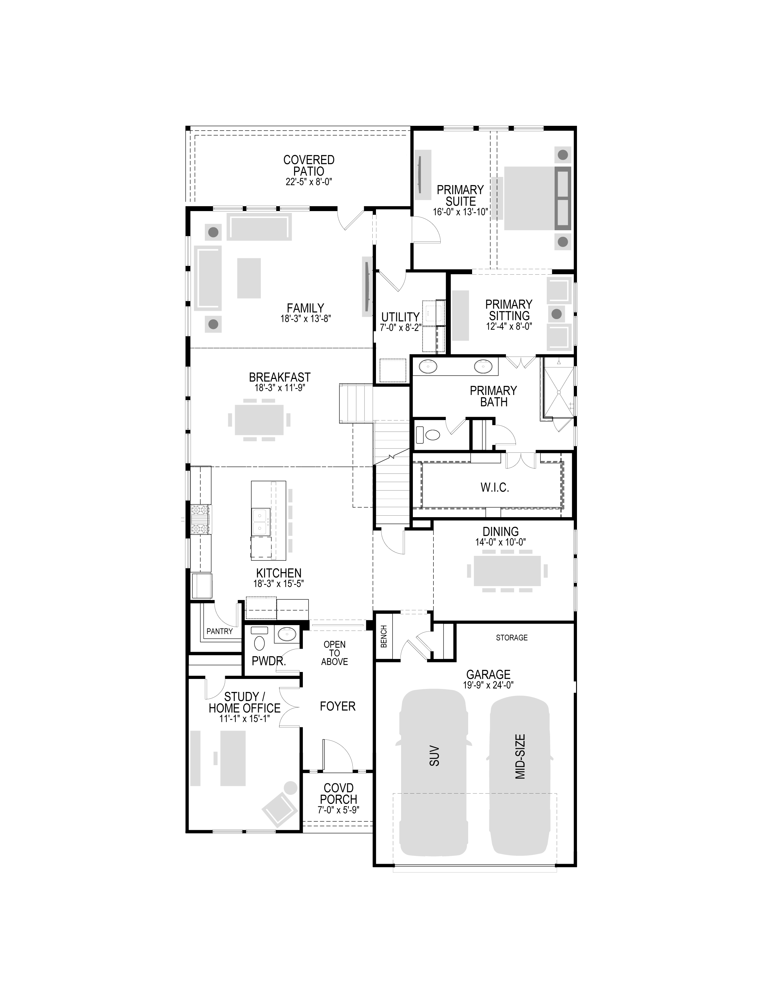 Monet II floor plan drawing