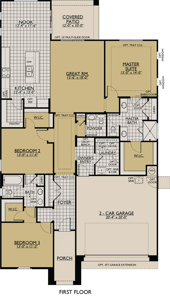 Sedona Floor Plan William Ryan Homes Phoenix