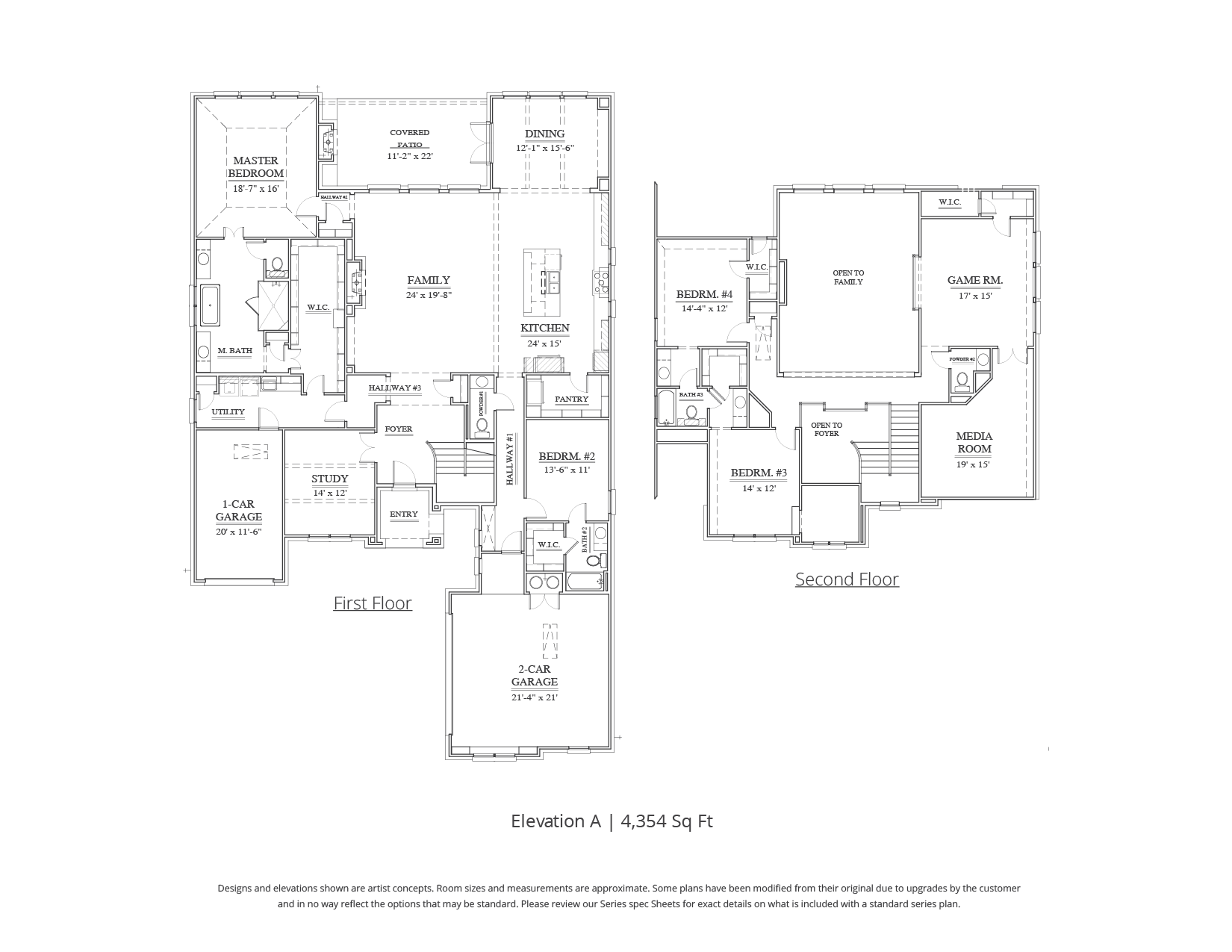 Marshall Floor Plan in DFW Our Country Homes