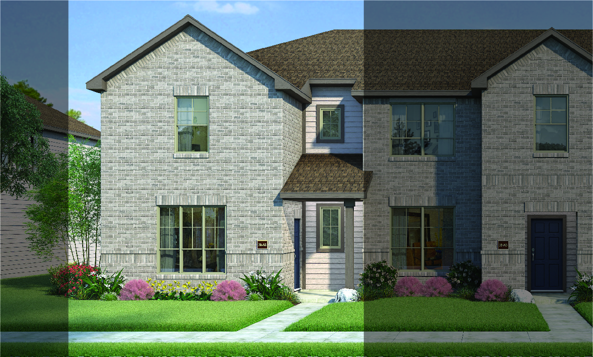 Bowie with Elevation 3B Brick Exterior 2023 Townho
