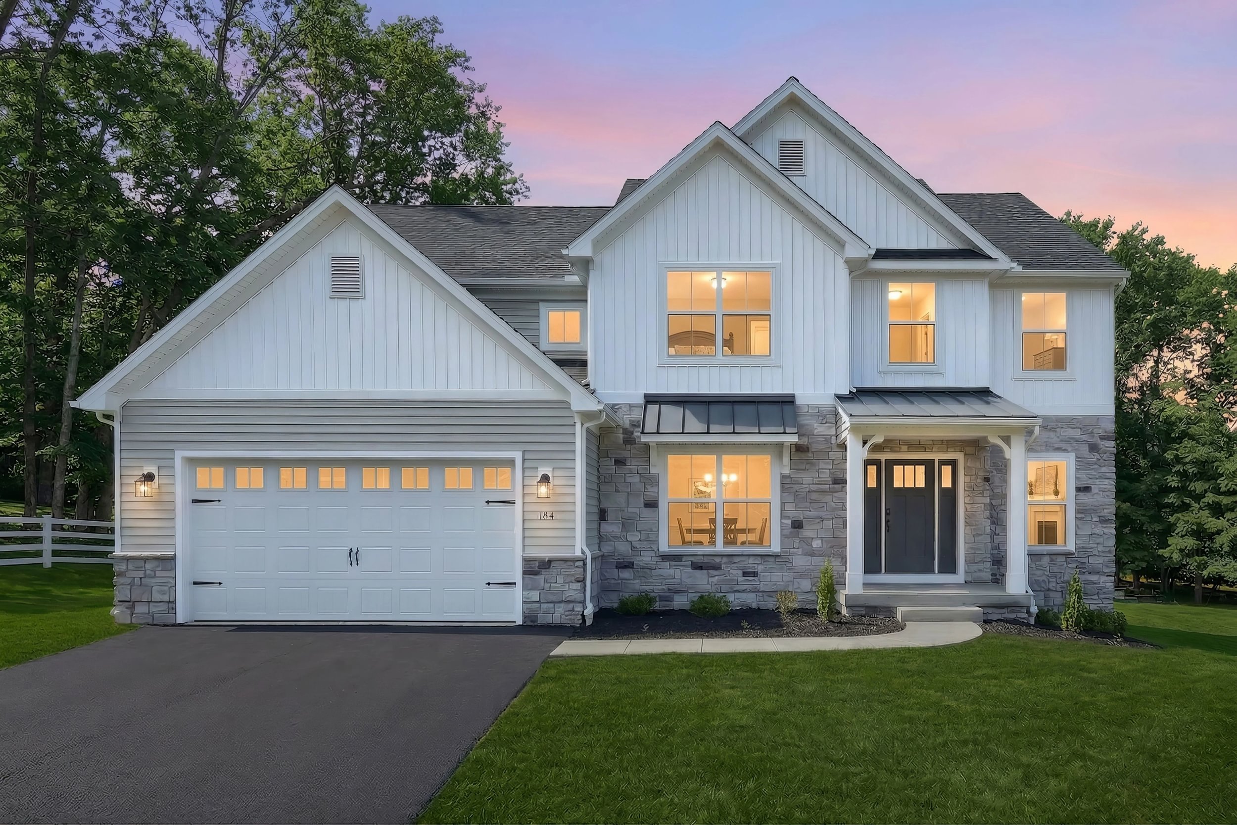 Exterior of a Berks Homes Linden Floorplan in Central Pennsylvania