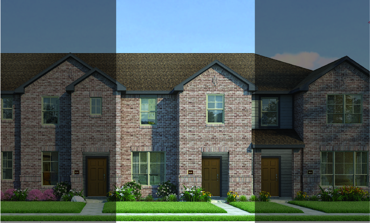 Travis with Elevation 4B Brick Exterior 2023 Townh