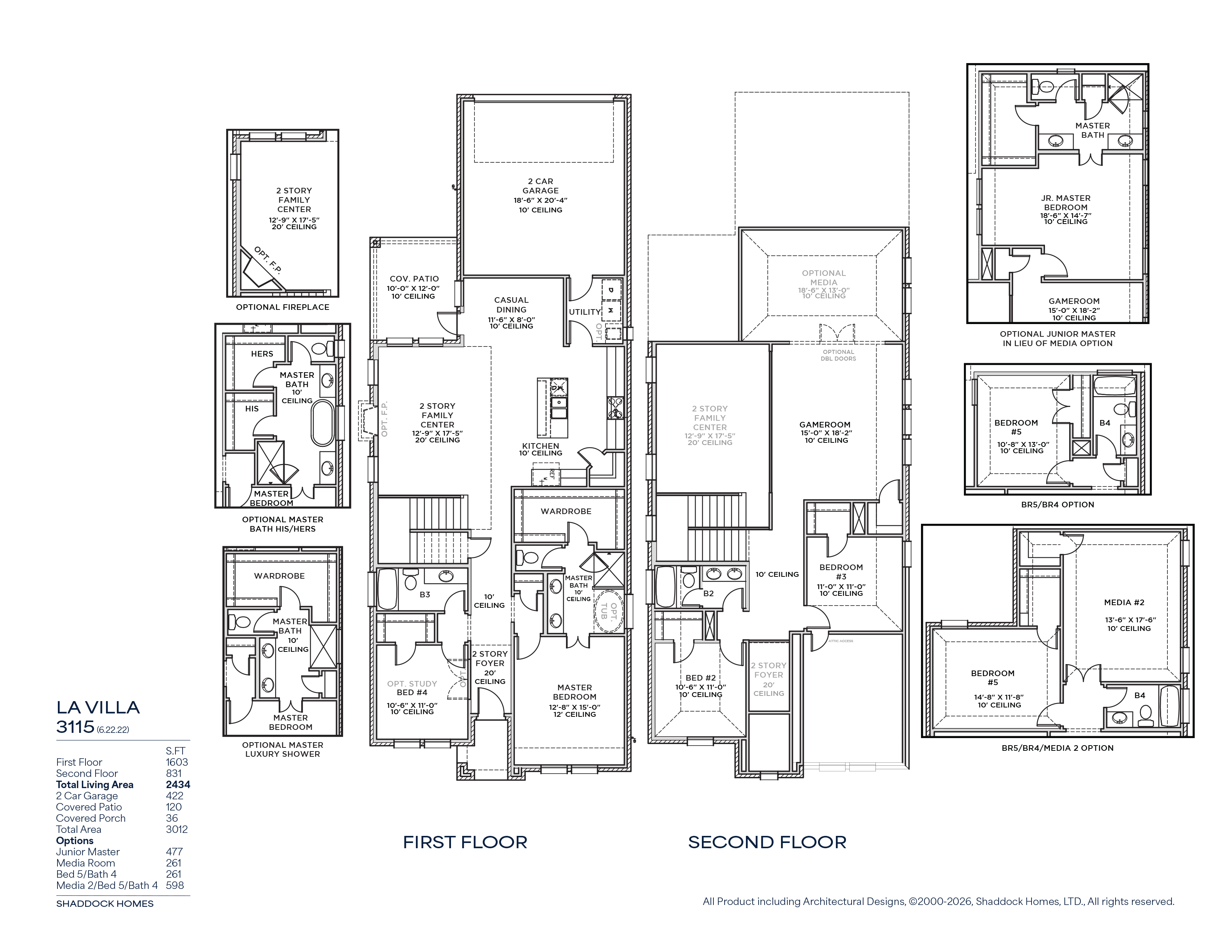 La Villa floor plan drawing