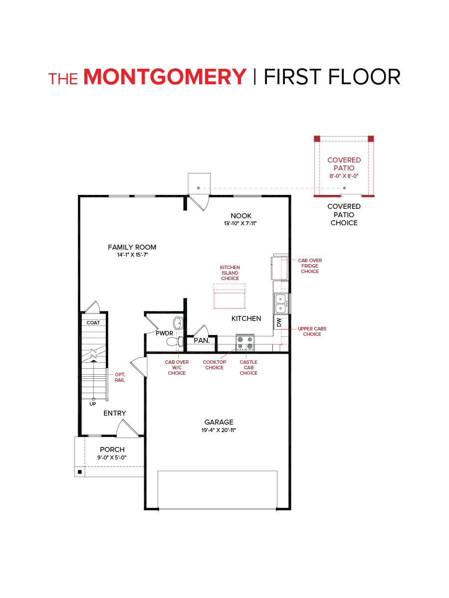 The Montgomery Floorplan First Floor