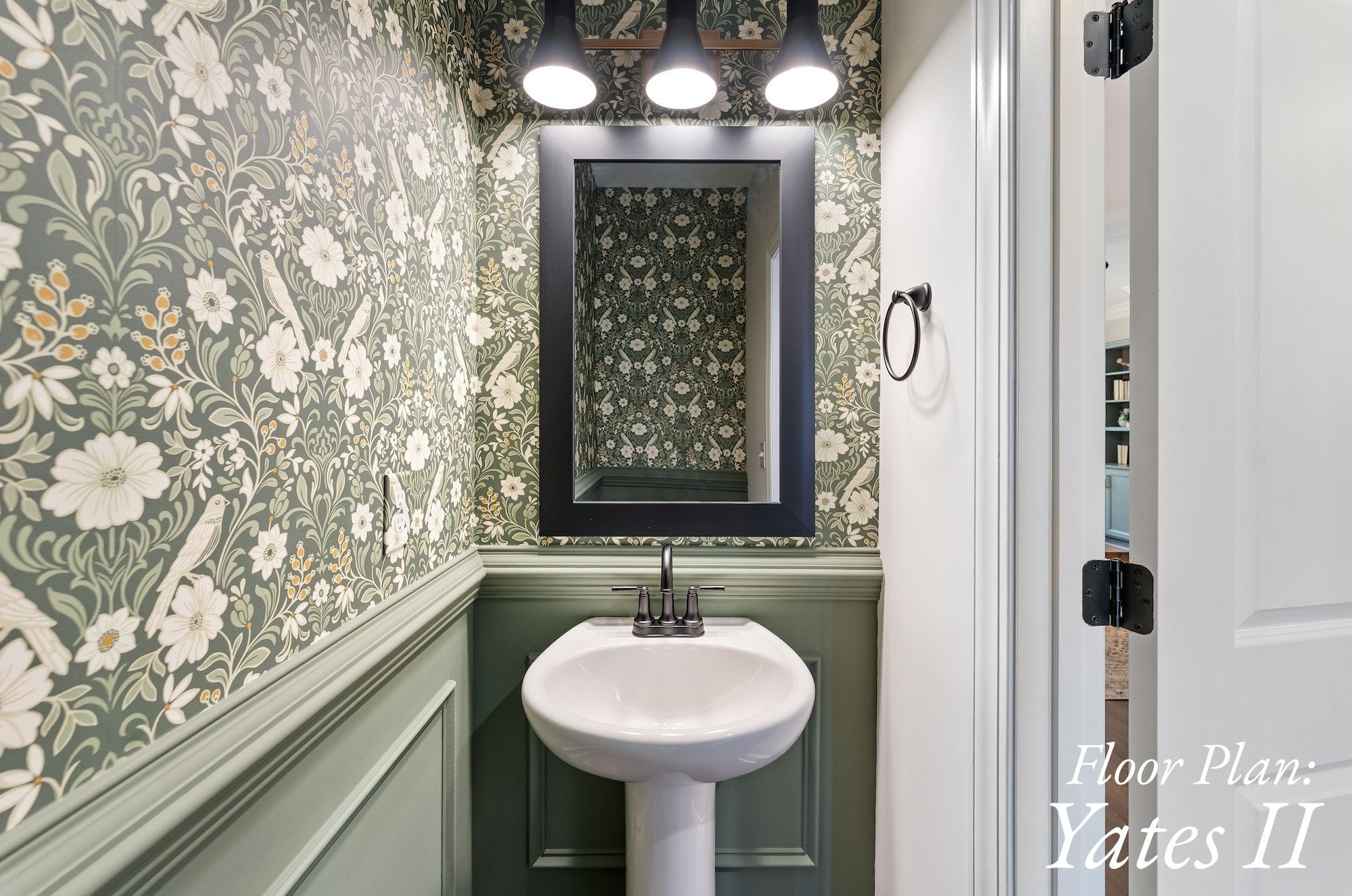 Powder room in a Yates II home.