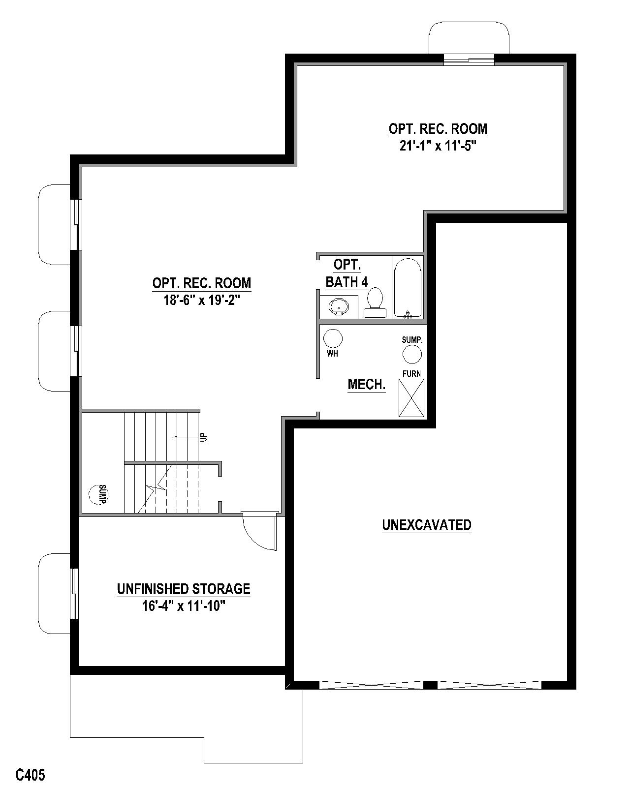 Plan C405 Base Rec. Colorado Springs, CO New Home