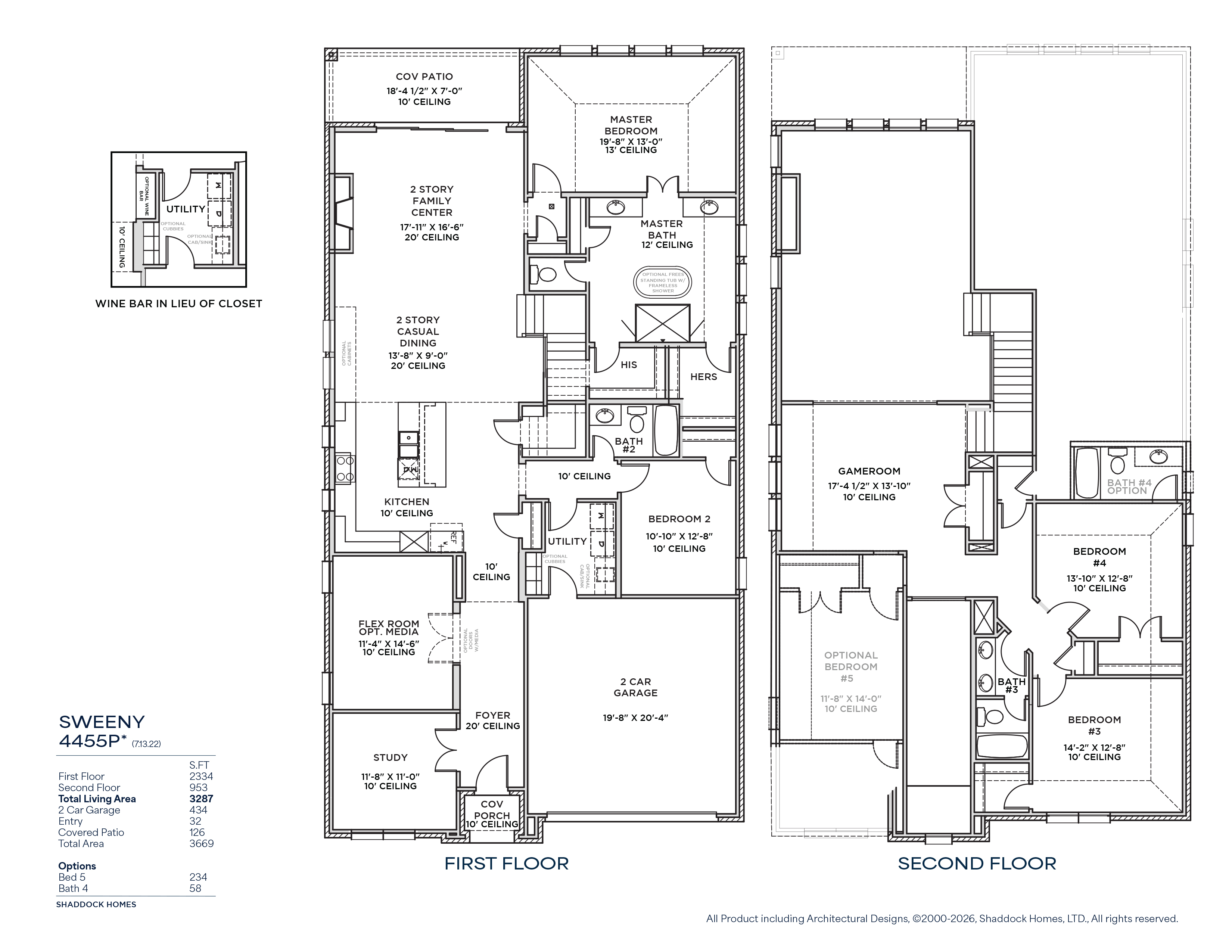Sweeny floor plan drawing