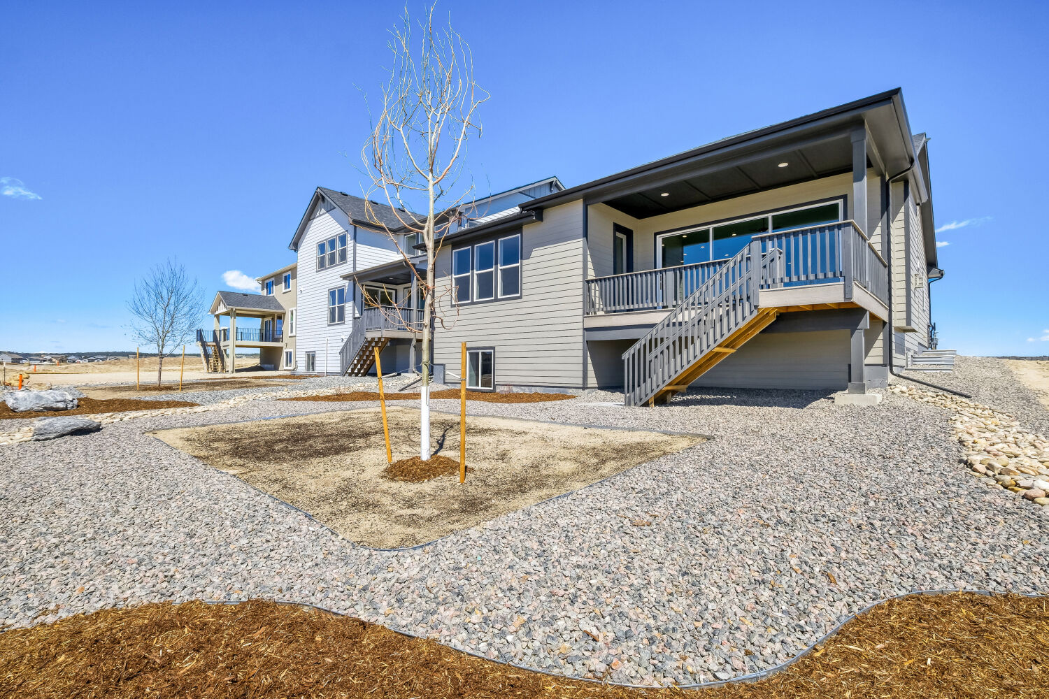 8720 San Diego - Rear Exterior. 4br New Home in Colorado Springs, CO