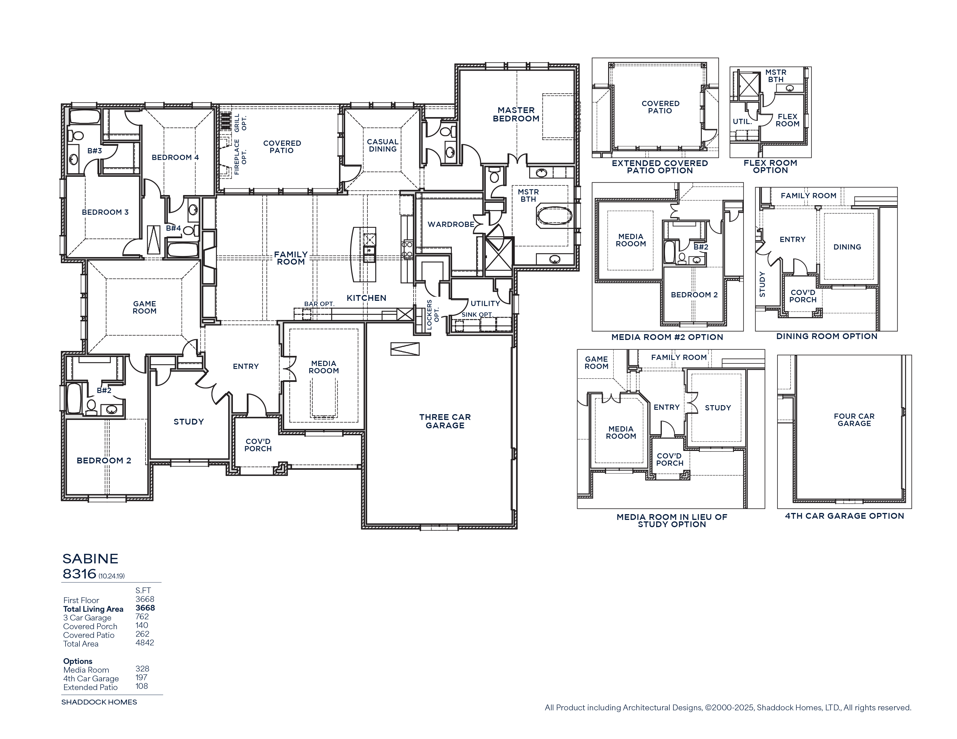 Sabine floor plan drawing
