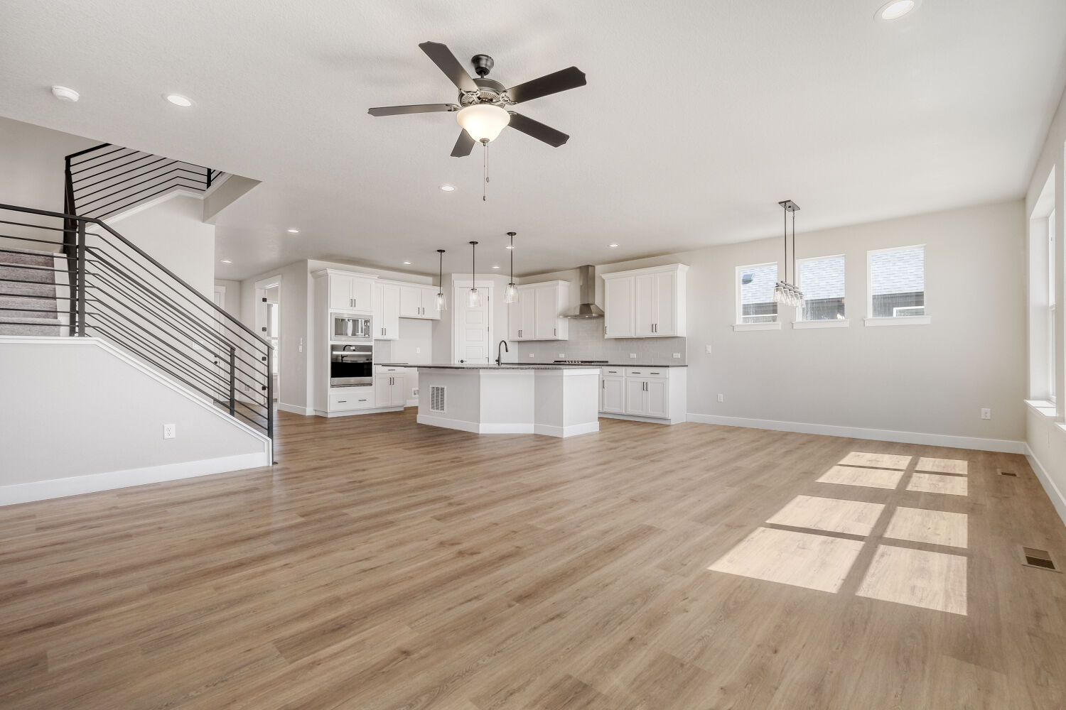 8702 Long Beach - Living Area. New Home in Colorado Springs, CO