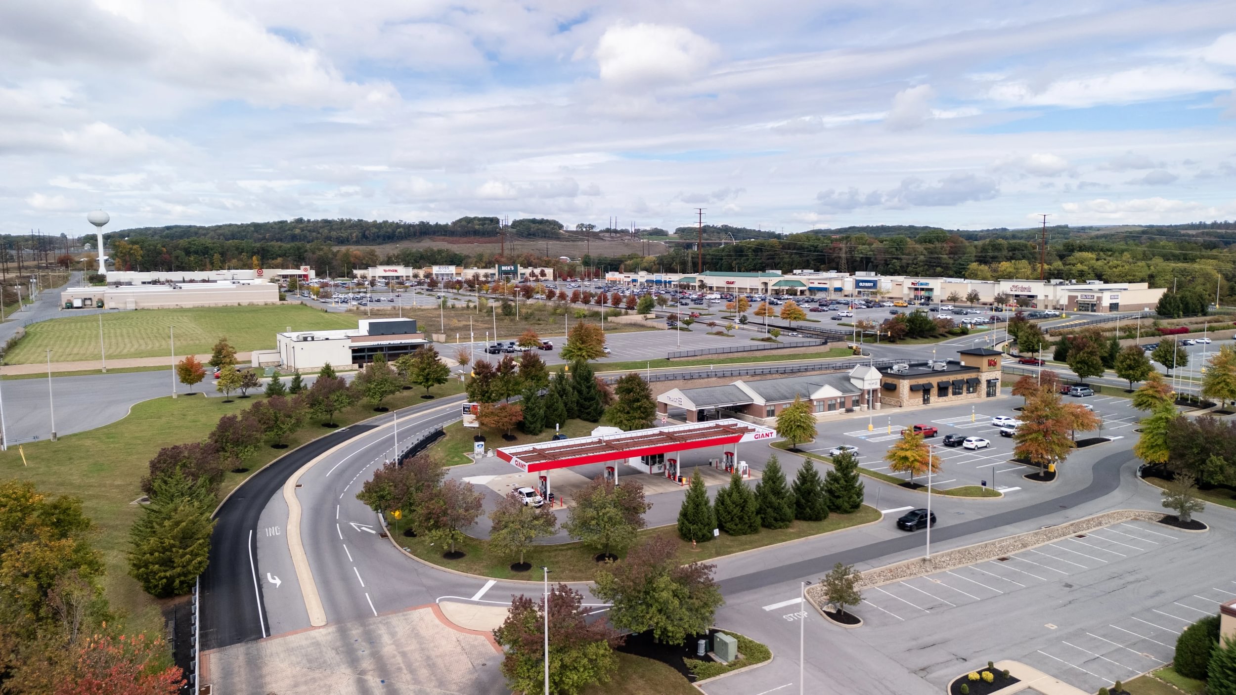 Shopping Center Aerial in Selinsgrove, PA