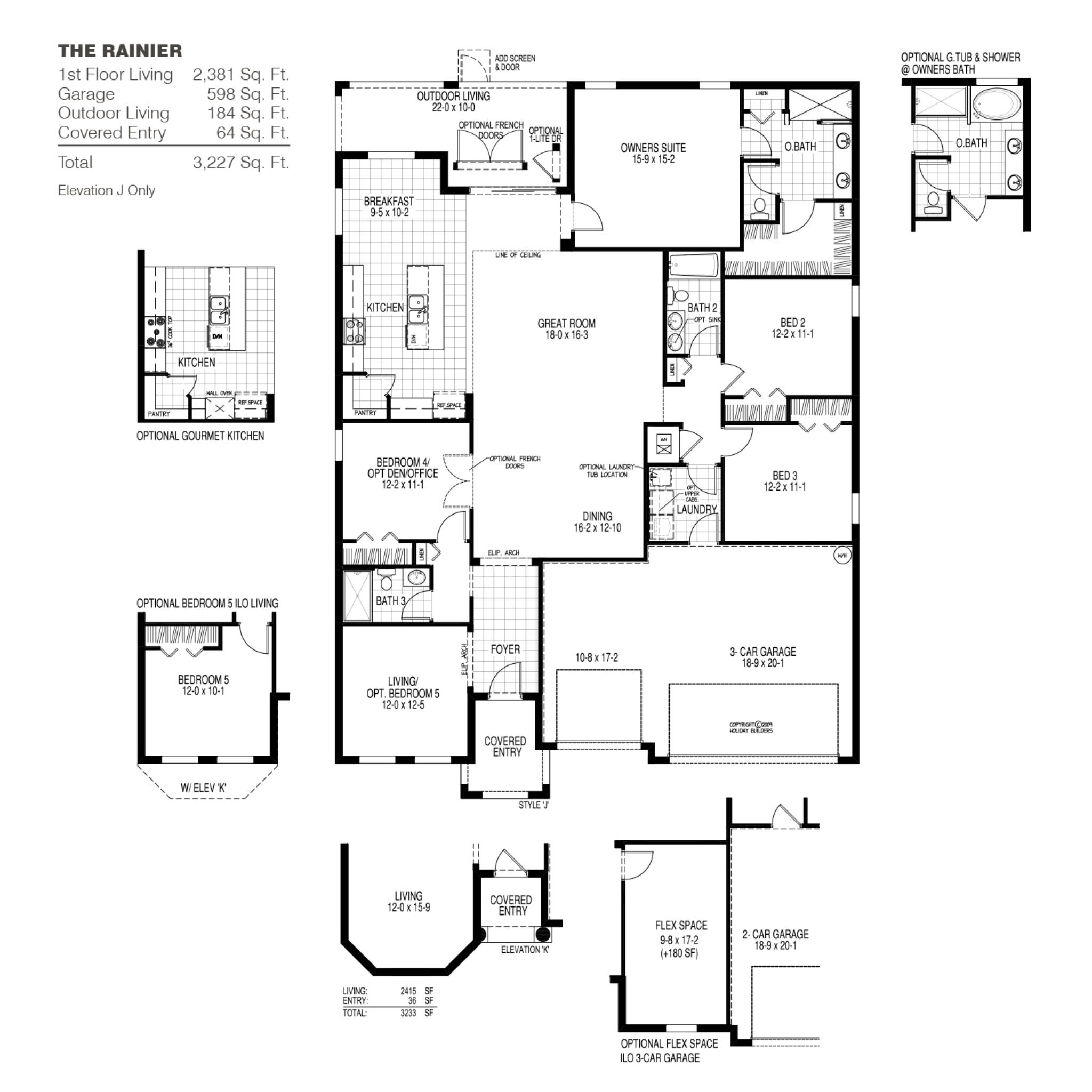 The Rainier K Floor Plan In Port St Lucie Holiday Builders