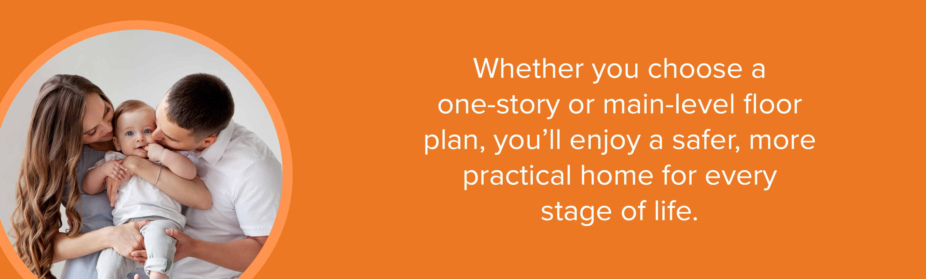 young family holding their young baby