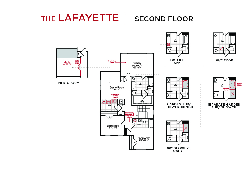 Lafayette Floor Plan Second Floor