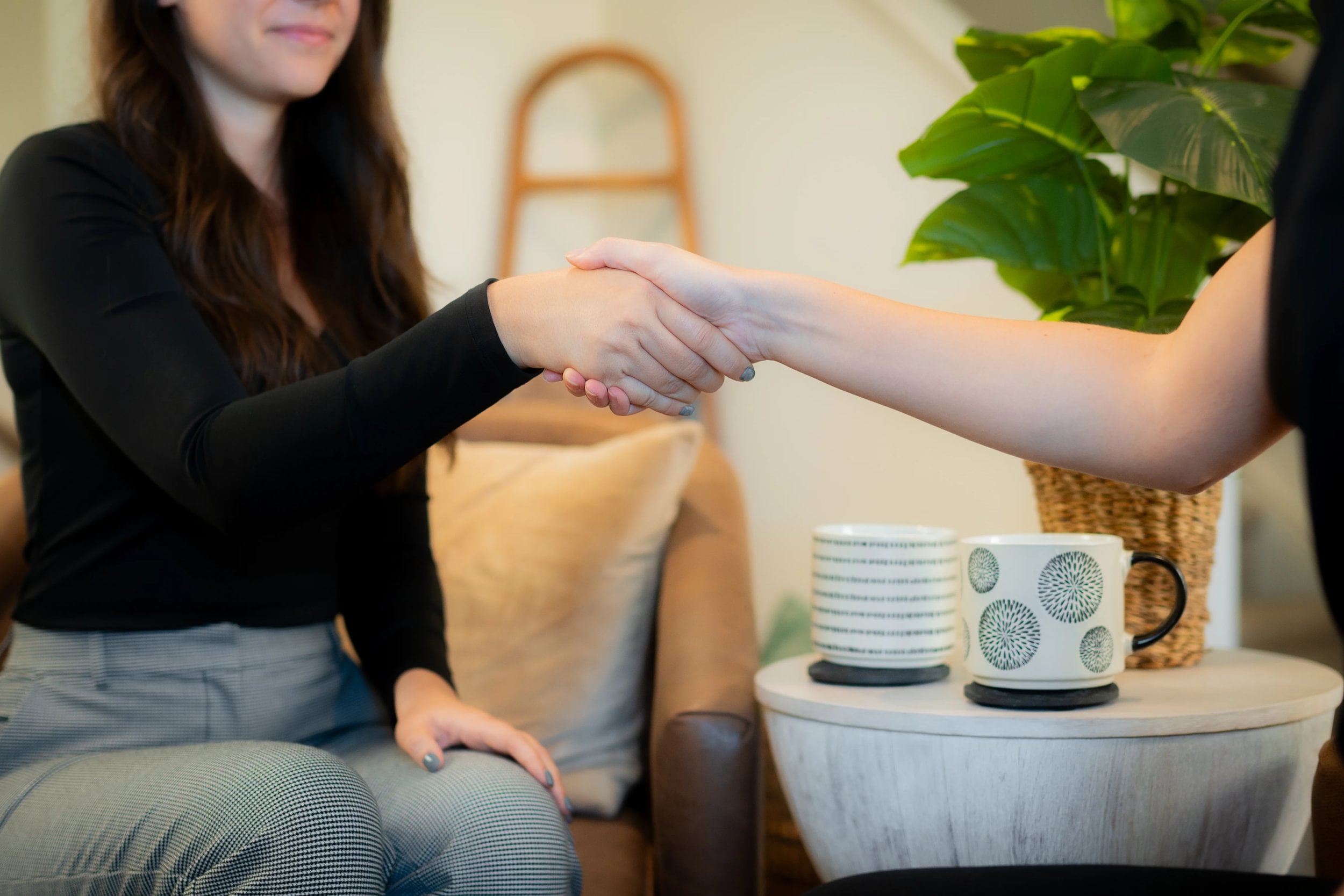 Handshake with Berks Homes Team Member