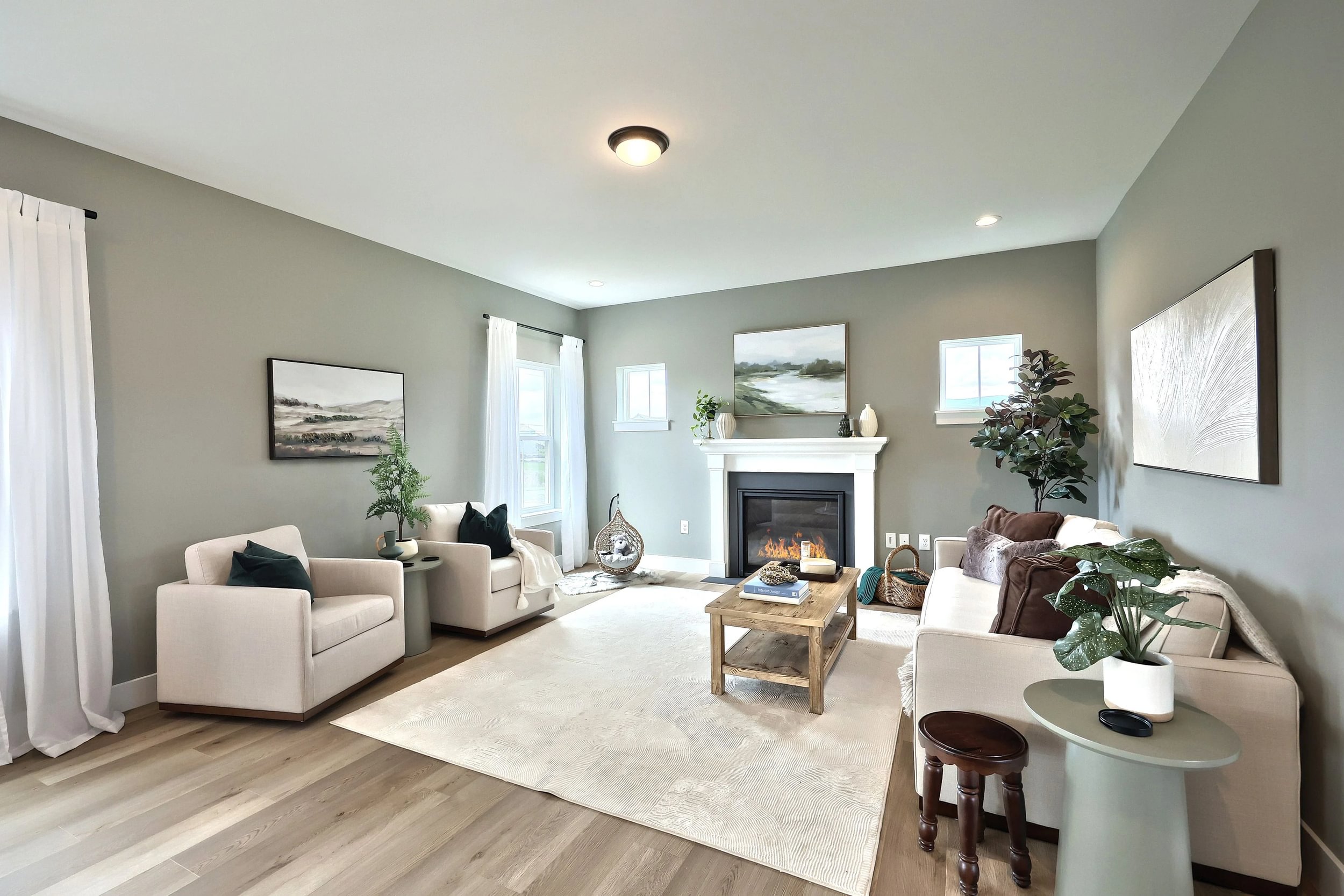 Berks Homes Beacon Pointe Floorplan: Living Room