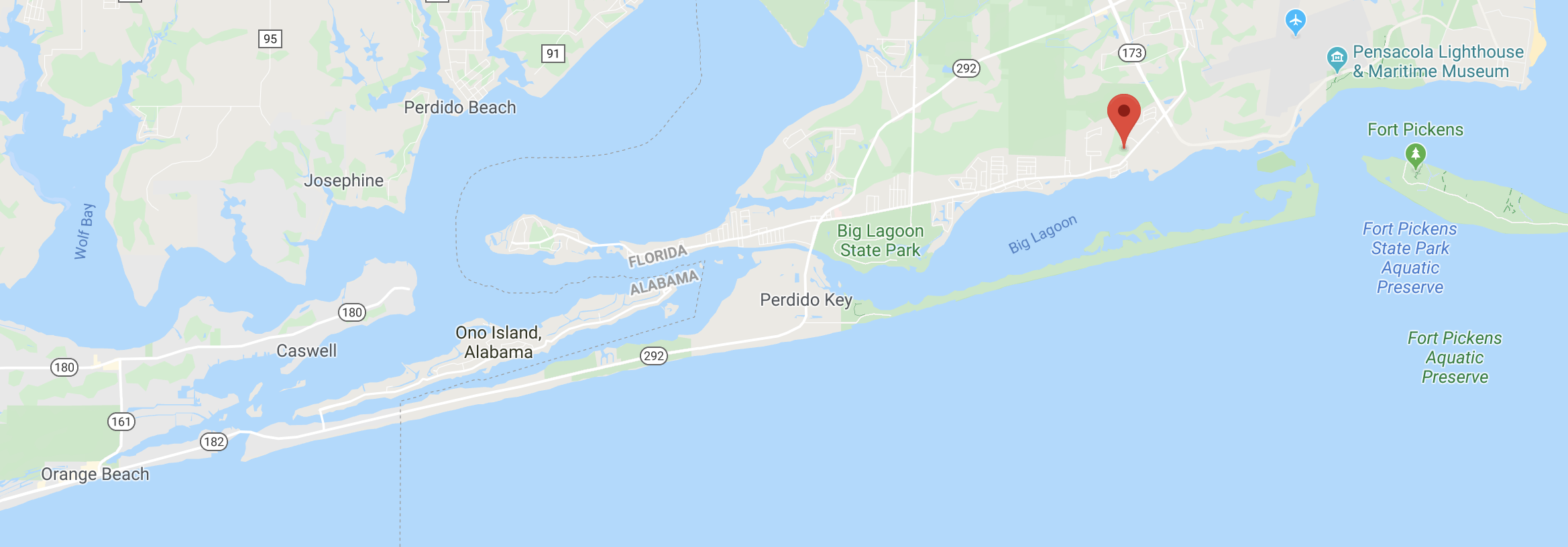 Another Map Of Florida And Alabama Gulf Coast