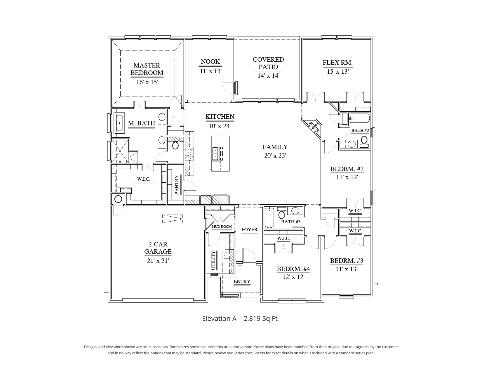 Palisades Floor Plan in DFW Our Country Homes