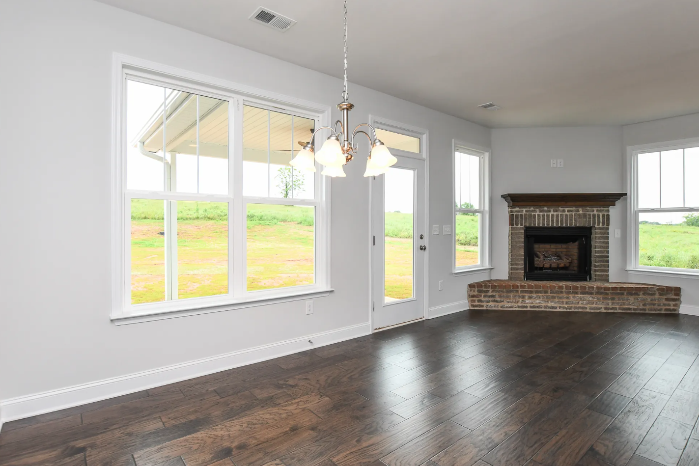 Living room Area With Large Windowns