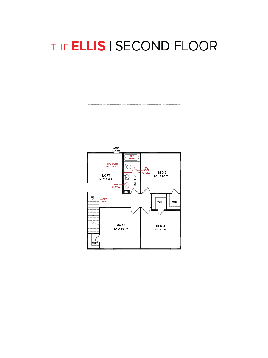 Ellis Second Floor Plan