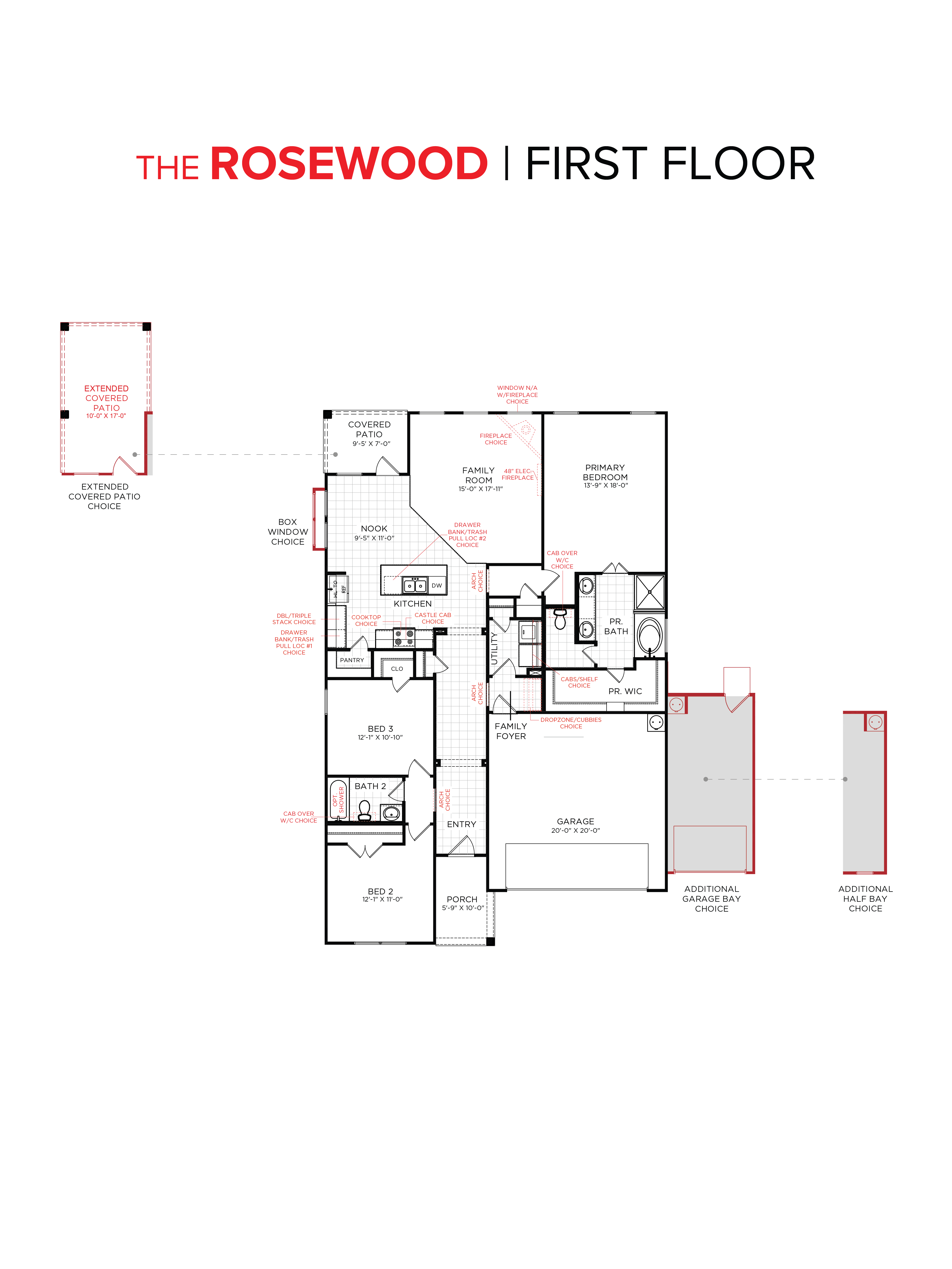 Rosewood Floor Plan First Floor