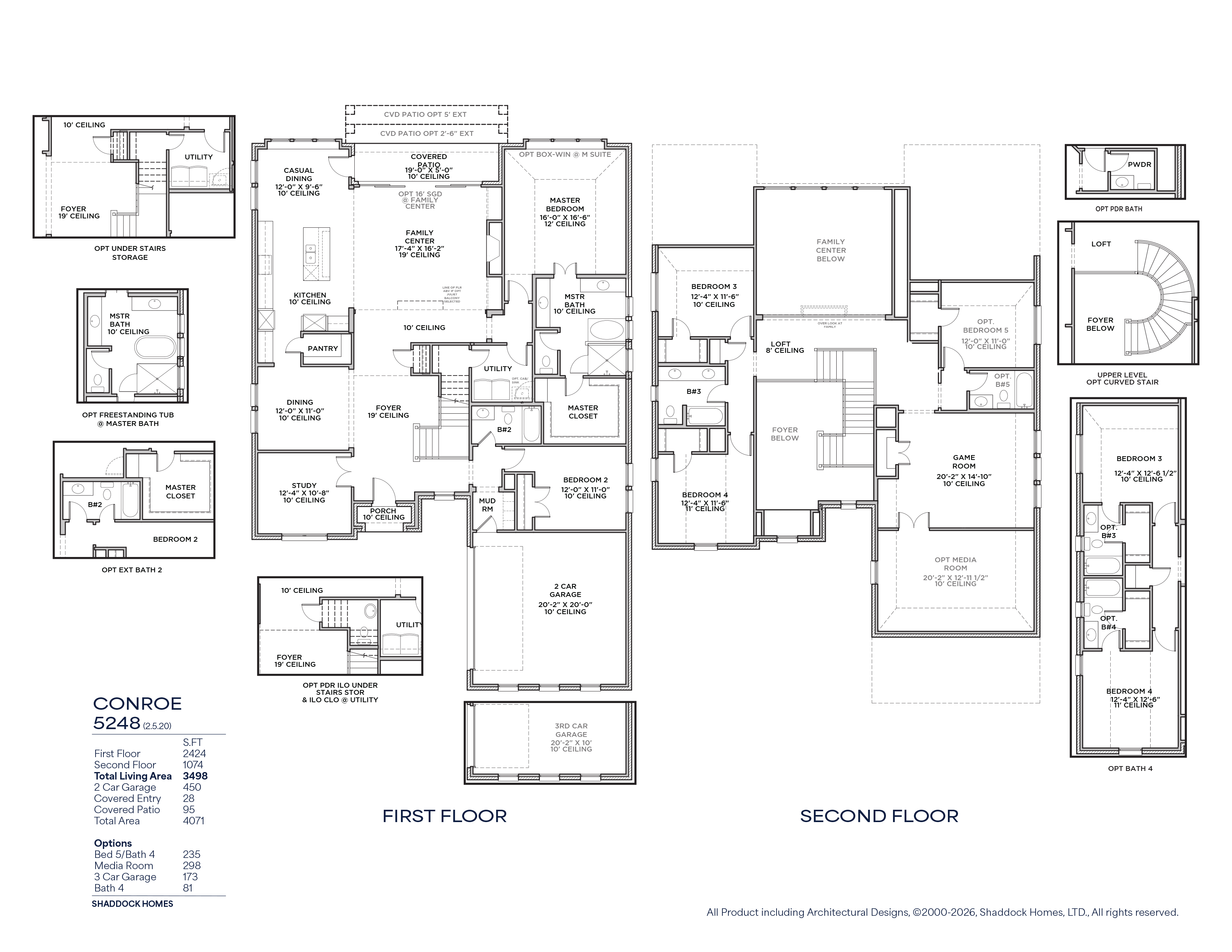 Conroe floor plan drawing
