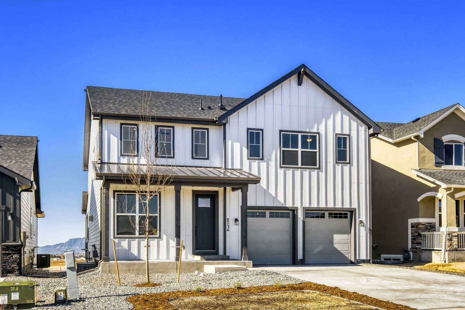 8734 San Diego - Front Elevation. 3,740sf New Home in Colorado Springs, CO