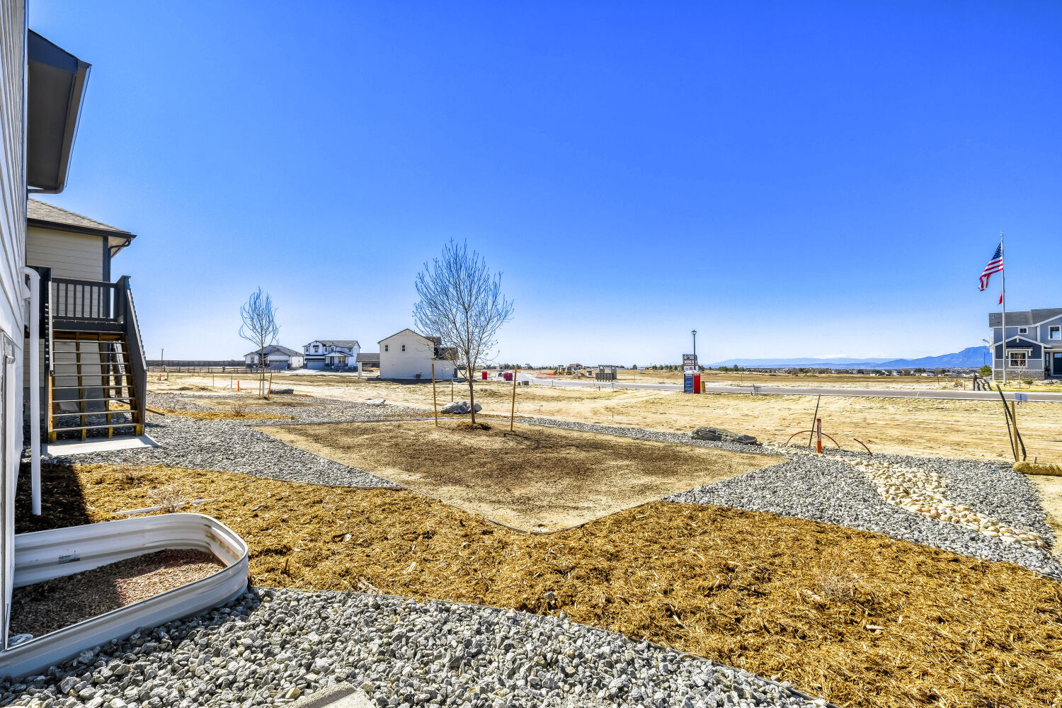 8734 San Diego - Backyard. 3,740sf New Home in Colorado Springs, CO