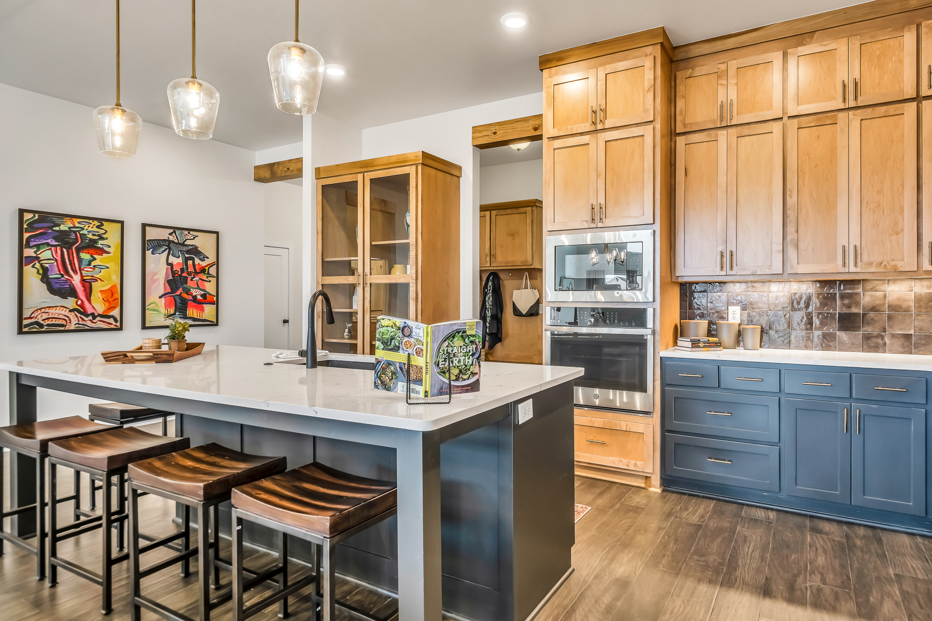 Overly Floor Plan Kitchen from the Model Home at Native Plains