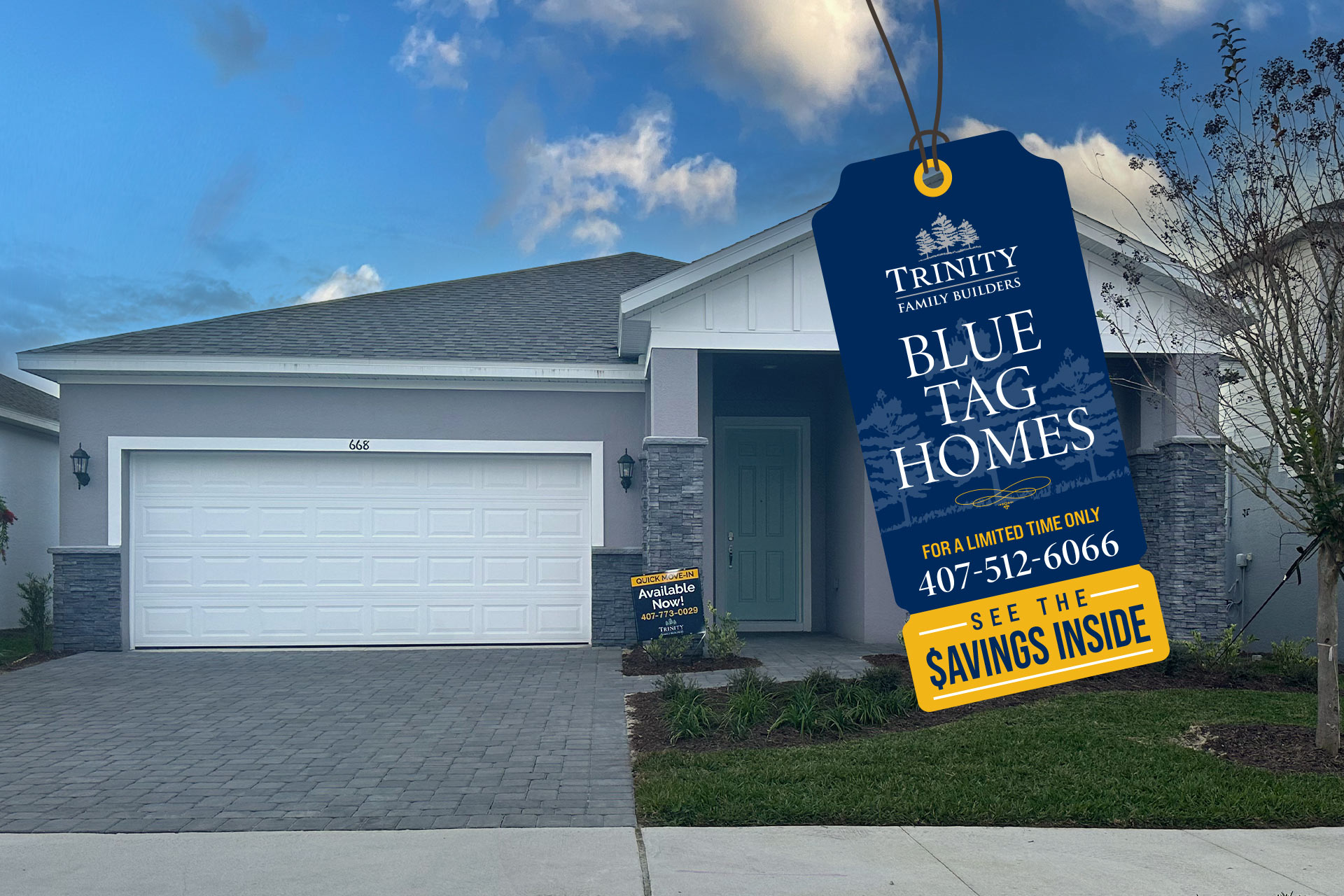 Bennet plan Blue Tag home at 668 Birdswill Lane, DeLand, FL
