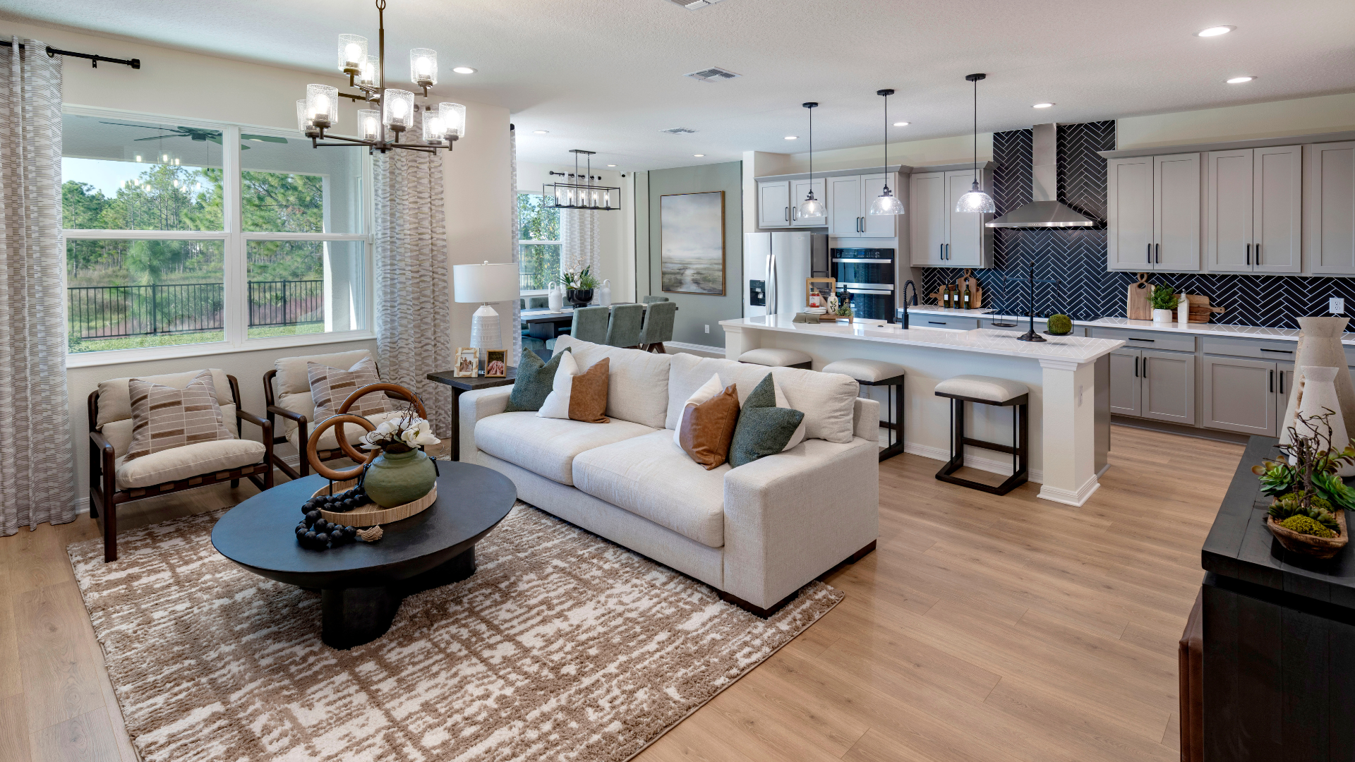 New homes in DeLand FL at Trinity Gardens by Trinity Family Builders with spacious family-friendly living and modern design