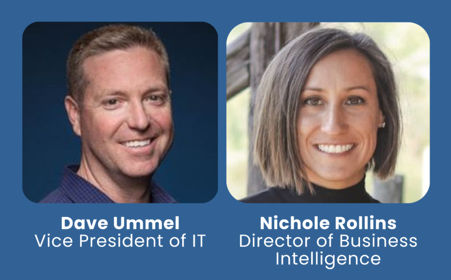 Dave Ummel and Nichole Rollins headshots