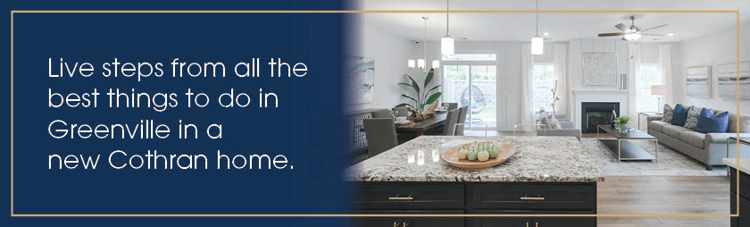 interior of a new home in Greenville, SC by Cothran Homes