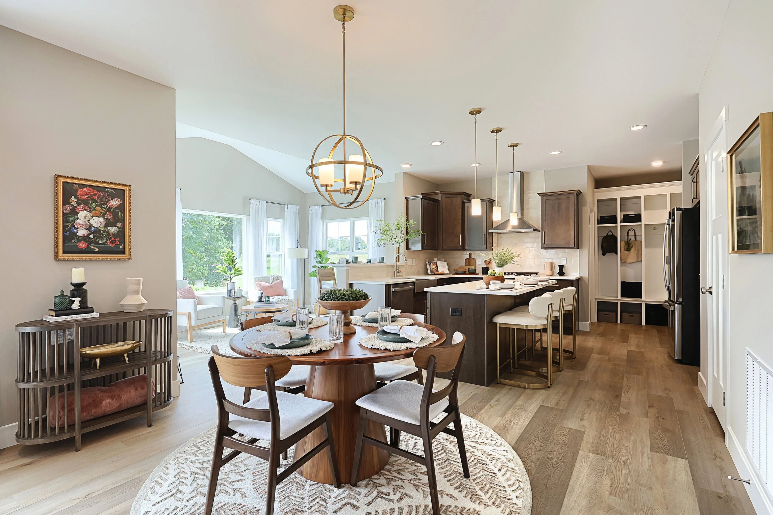 Kitchen and Dining in a Berks Homes Blue Ridge Floorplan