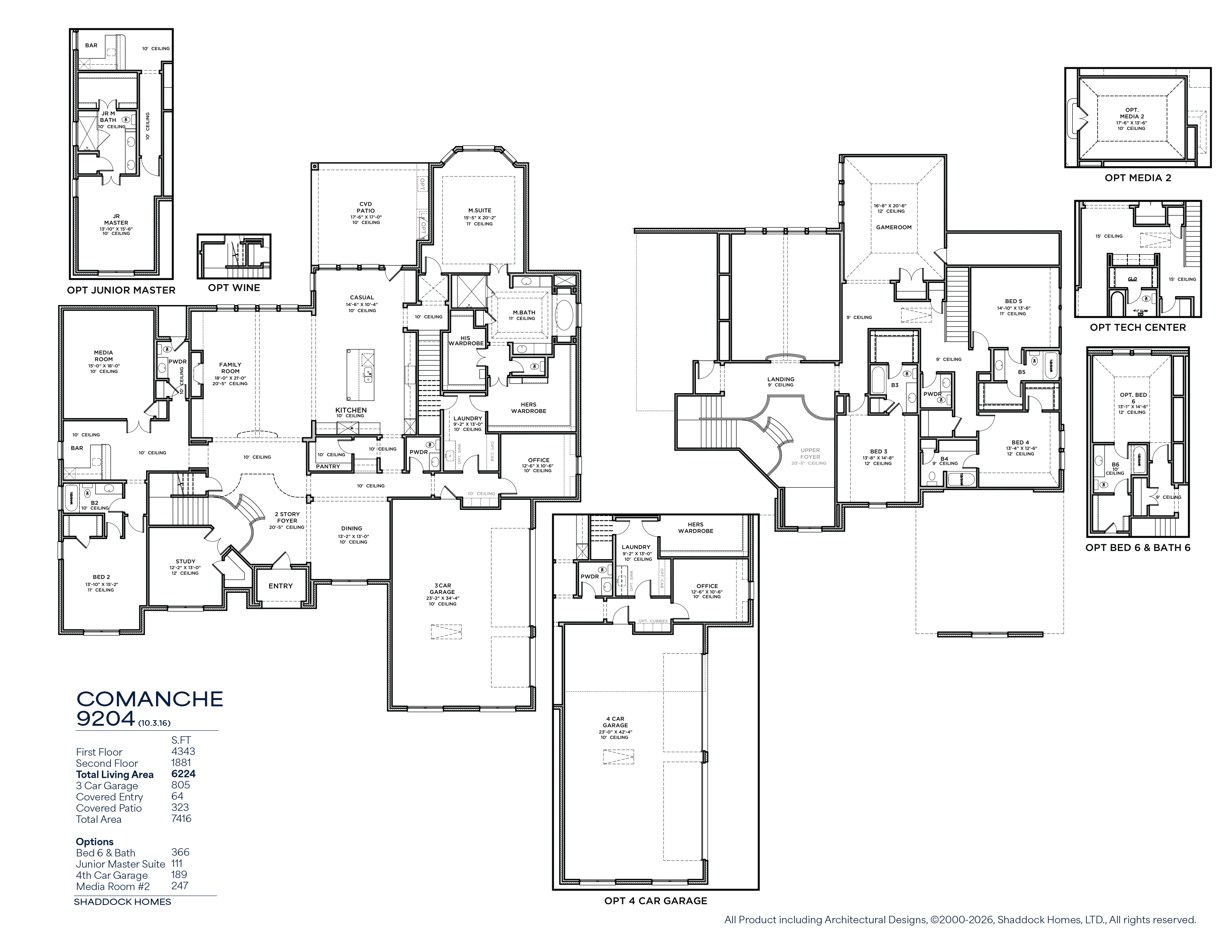 Comanche floor plan drawing