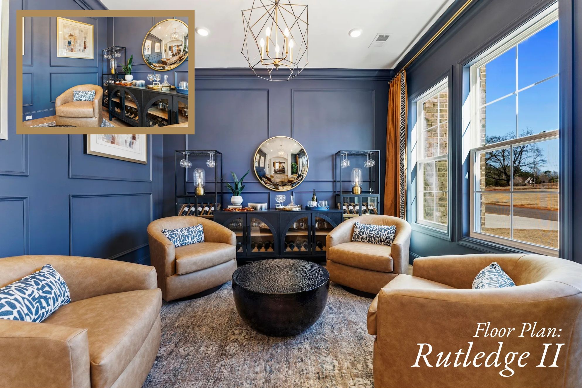 Sitting room in a Rutledge II home.