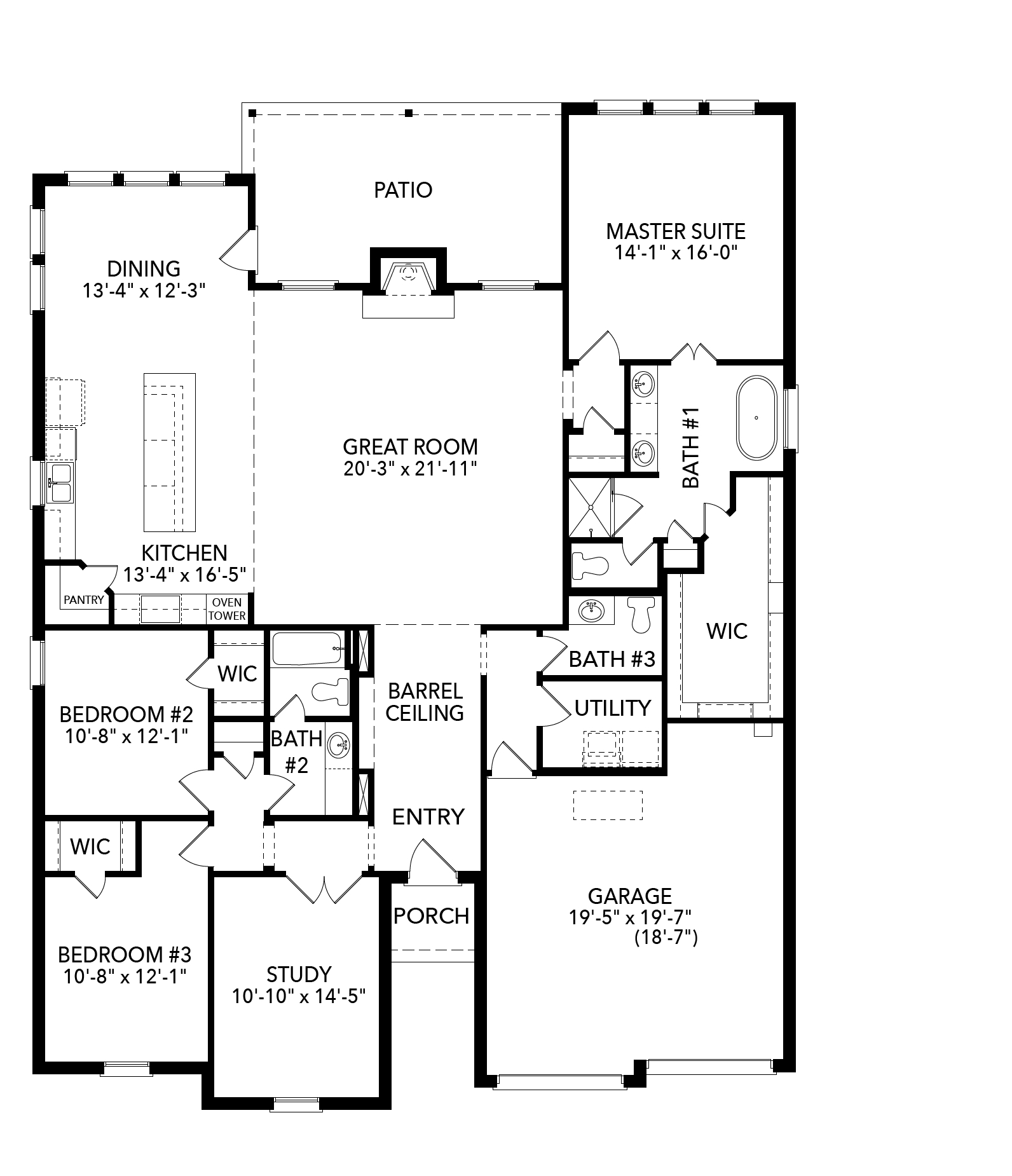 Westwood floor plan drawing