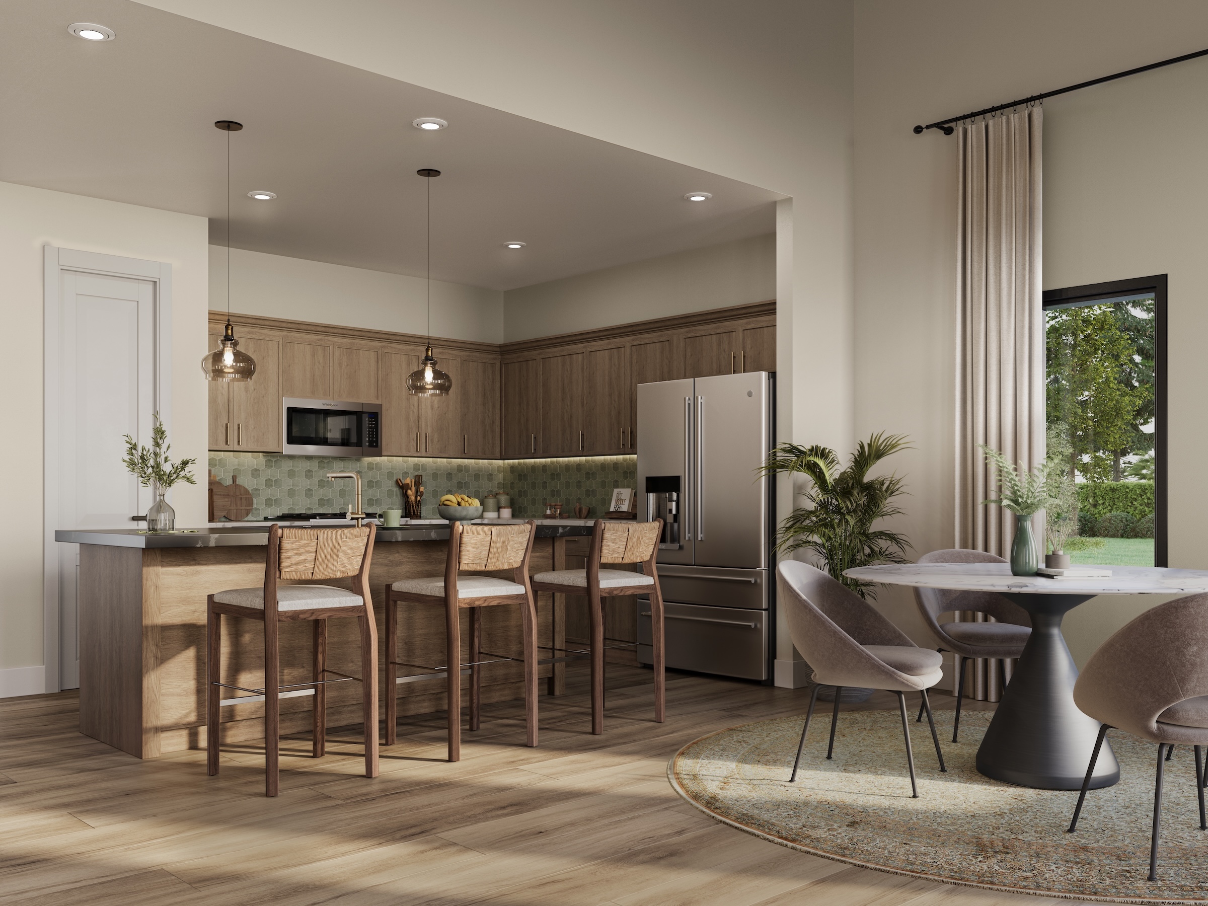 Ironwood II with volume kitchen rendering