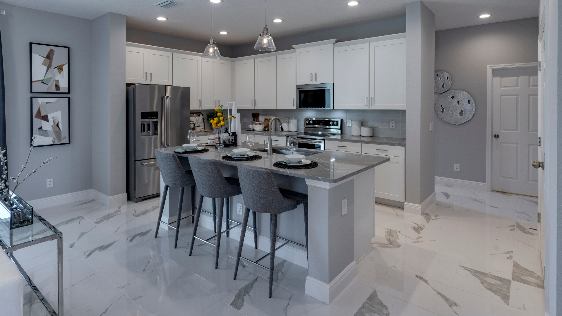 Modern multigenerational home design by Trinity Family Builders featuring flexible floor plans, private in-law suites, and spacious open-concept living areas in new construction homes across Central Florida.
