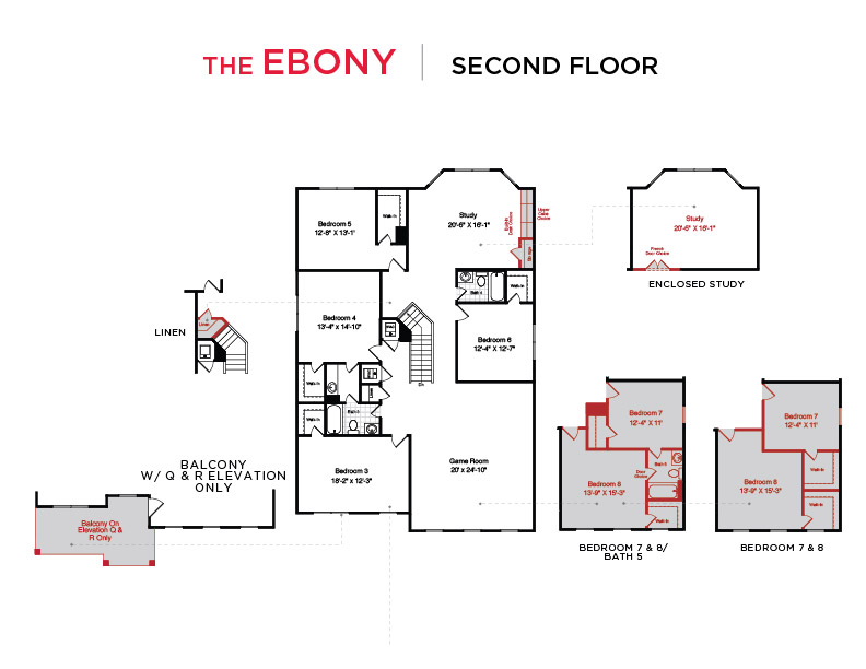 Ebony Floor Plan Second Floor
